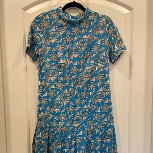 Shelton Stroller Vintage Dress with Pleated Skirt
